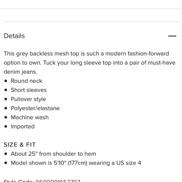 Topshop Mesh Tee - Picture 5 of 5